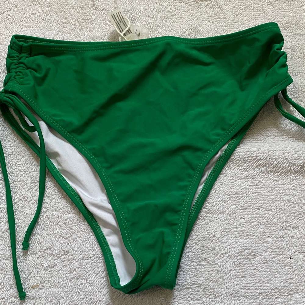Cupshe Emerald Green Tie-Side Bikini Bottom
